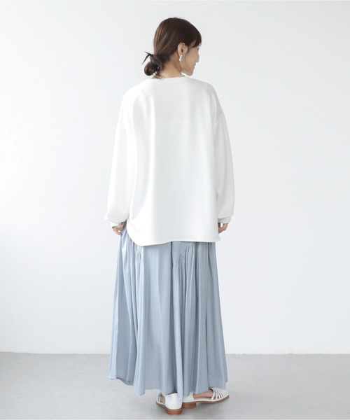 Jines(ジネス)の「ソフトダンボールレース付ロンT(Tシャツ/カットソー・レディース・ホワイト/ブラック・38)」の16枚目の写真