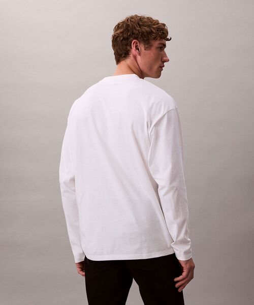 Calvin Klein(カルバン・クライン)の「モノグラム Tシャツ(Tシャツ/カットソー・メンズ・ブラック/ホワイト・M/S/L/XL)」の11枚目の写真