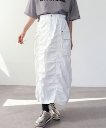 Three Four Time | シャーリングミリタリースカート(スカート)