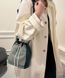 【2WAY・軽量】ドローコード巾着ミニショルダーバッグ/ポシェット