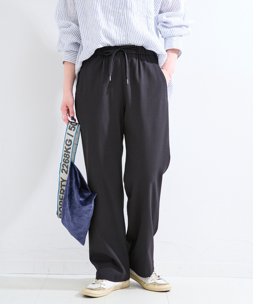 B.C STOCK(ベーセーストック)の「手洗い可 / ストレートイージーパンツ(その他パンツ・レディース・ブラック/ピンク系その他/アイボリー・SMALL/MEDIUM)」の1枚目の写真