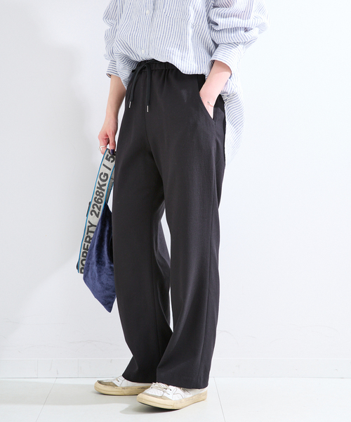B.C STOCK(ベーセーストック)の「手洗い可 / ストレートイージーパンツ(その他パンツ・レディース・ブラック/ピンク系その他/アイボリー・SMALL/MEDIUM)」の8枚目の写真
