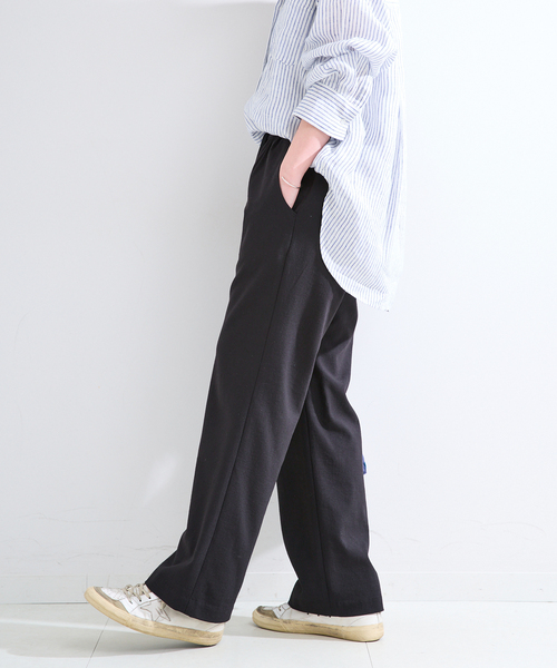 B.C STOCK(ベーセーストック)の「手洗い可 / ストレートイージーパンツ(その他パンツ・レディース・ブラック/ピンク系その他/アイボリー・SMALL/MEDIUM)」の9枚目の写真