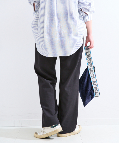 B.C STOCK(ベーセーストック)の「手洗い可 / ストレートイージーパンツ(その他パンツ・レディース・ブラック/ピンク系その他/アイボリー・SMALL/MEDIUM)」の10枚目の写真