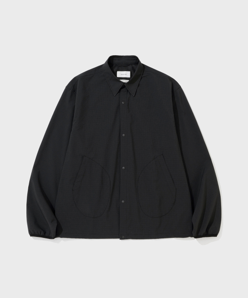 SOLOTEX SEERSUCKER SHIRT (BLACK)