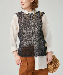 enrica（エンリカ）の「ENRICA エンリカ レース柄ニット KNIT225（ニット/セーター）」