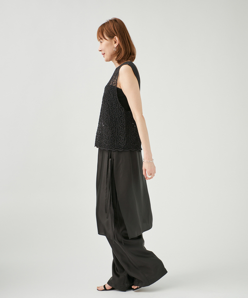 ENRICA エンリカ レース柄ニット KNIT225（ニット/セーター）｜enrica