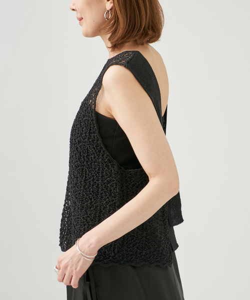 ENRICA エンリカ レース柄ニット KNIT225（ニット/セーター）｜enrica