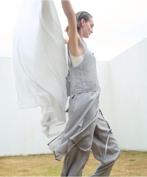 enrica(エンリカ)の「ENRICA エンリカ レース柄ニット KNIT225(ニット/セーター・レディース・グレー/ブラック・FREE)」の13枚目の写真