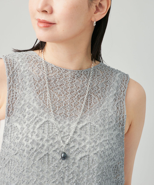 ENRICA エンリカ レース柄ニット KNIT225（ニット/セーター）｜enrica