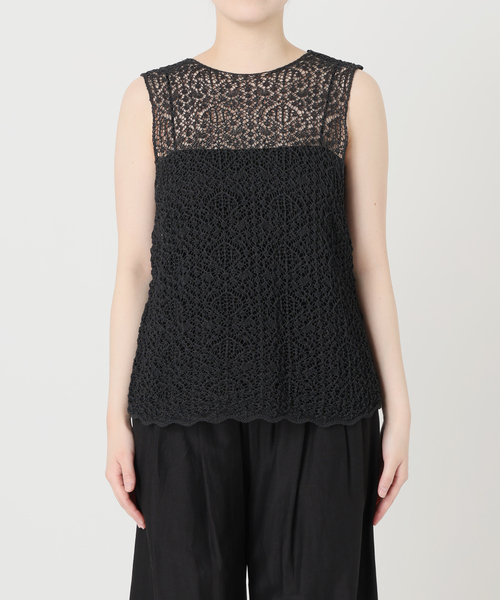 ENRICA エンリカ レース柄ニット KNIT225（ニット/セーター）｜enrica