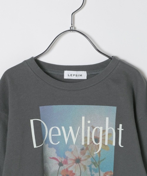 LEPSIM（レプシィム）の「【KIDS】フォトプリント袖レイヤーT　647974（Tシャツ/カットソー・キッズ・ライトブルー/オフホワイト/チャコールグレー・140/130/120）」の16枚目の写真