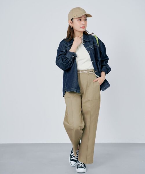 COHINA(コヒナ)の「シルキーコットンゴールドボタンニット 【低身長・小柄女性】(ニット/セーター・レディース・ベージュ/ネイビー/ブルー/その他/ホワイト・ONE SIZE)」の11枚目の写真