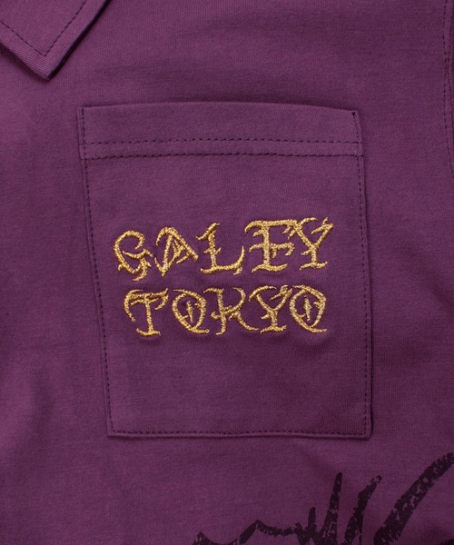 GALFY（ガルフィー）の「【GALFY/ガルフィー】爆アゲ↑↑ギラポロシャツ（ポロシャツ・メンズ・ブラック/パープル/ホワイト・M/L/XL）」の11枚目の写真