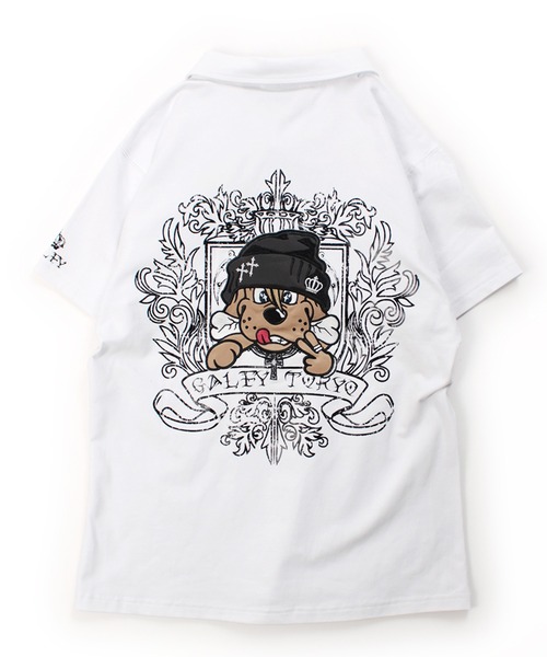 GALFY（ガルフィー）の「【GALFY/ガルフィー】爆アゲ↑↑ギラポロシャツ（ポロシャツ・メンズ・ブラック/パープル/ホワイト・M/L/XL）」の5枚目の写真