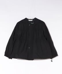 SUPER HAKKA（スーパーハッカ）の「コットンナイロンワッシャー　タイニー・フローラワンポイント刺繍ギャザーブルゾン（ブルゾン）」