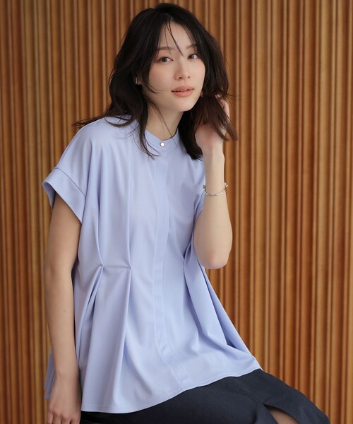 ANY SIS(エニィスィス)の「カナパウエストタック プルオーバー(Tシャツ/カットソー・レディース・ネイビー系/ホワイト系/スカイブルー系・X-SMALL)」の2枚目の写真