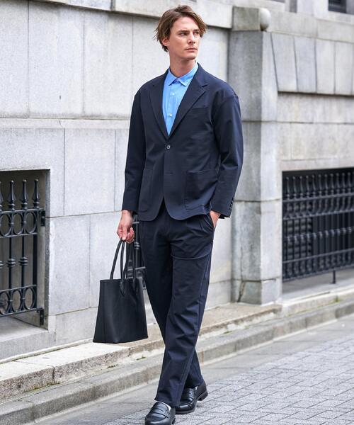 DRESSTERIOR(ドレステリア)の「【干場義雅×MOVB×DRESSTERIOR】トリプルコラボ DUPLEX COTTON コンフォートジャケット(テーラードジャケット・メンズ・ネイビー・94/92/91/90)」の2枚目の写真