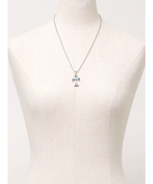 EVRIS(エヴリス)の「MARBLE CROSS MOTIF ネックレス(ネックレス・レディース・シルバー/ゴールド・FREE)」の11枚目の写真