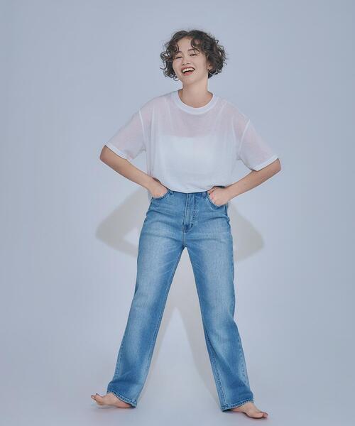 N.（N. Natural Beauty Basic）（エヌエヌナチュラルビューティーベーシック）の「スラブ天竺カットソー半袖（Tシャツ/カットソー・レディース・ブラック/オフホワイト/ピンク・FREE）」の17枚目の写真