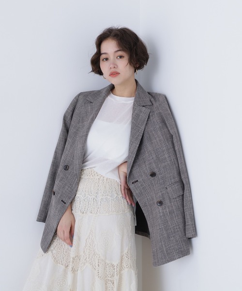 N.（N. Natural Beauty Basic）（エヌエヌナチュラルビューティーベーシック）の「スラブ天竺カットソー半袖（Tシャツ/カットソー・レディース・ブラック/オフホワイト/ピンク・FREE）」の11枚目の写真