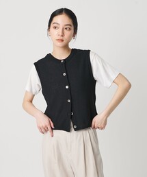 BEAUTY&YOUTH UNITED ARROWS | コットンポリエステル ジャガード 2WAYニットベスト  ウォッシャブル(ベスト)