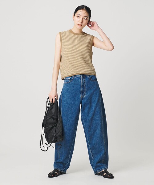 BEAUTY&YOUTH UNITED ARROWS（ビューティーアンドユースユナイテッドアローズ）の「コットンポリエステル ジャガード 2WAYニットベスト  ウォッシャブル（ベスト・レディース・その他1/ブラック/その他2・FREE）」の12枚目の写真