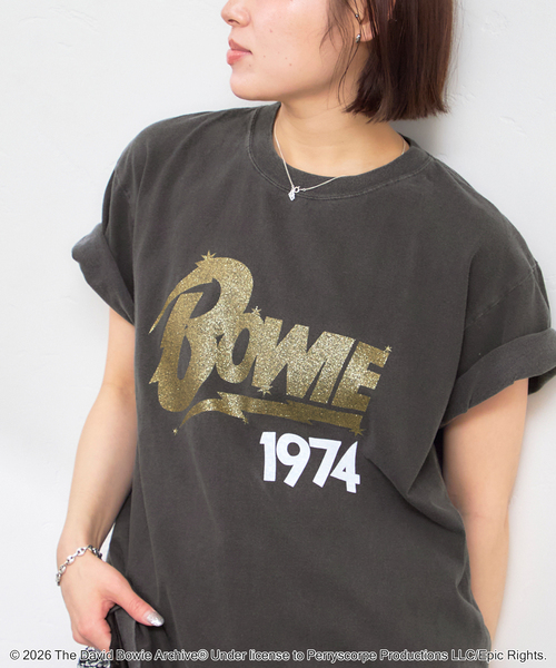 U by SPICK&SPAN（ユーバイスピックアンドスパン）の「GOOD ROCK SPEED / グッドロックスピード David Bowie Tee（Tシャツ/カットソー・レディース・ブラック系その他・MEDIUM）」の8枚目の写真