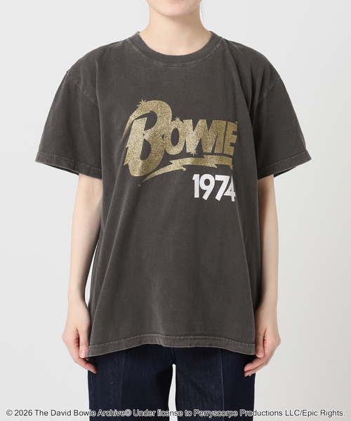 U by SPICK&SPAN（ユーバイスピックアンドスパン）の「GOOD ROCK SPEED / グッドロックスピード David Bowie Tee（Tシャツ/カットソー・レディース・ブラック系その他・MEDIUM）」の9枚目の写真