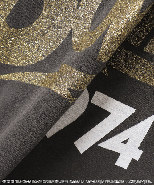 U by SPICK&SPAN（ユーバイスピックアンドスパン）の「GOOD ROCK SPEED / グッドロックスピード David Bowie Tee（Tシャツ/カットソー・レディース・ブラック系その他・MEDIUM）」の2枚目の写真