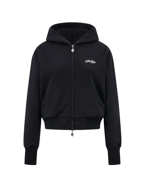 SupBaby by SUPPLIER(サプベイビーバイサプライヤー)の「ジップフーディ|Baby Cross Zip Hoodie - Regular Fit |SupBaby by SUPPLIER(パーカー・レディース・ライトピンク/ブラック/グリーン系カモフラージュ・ONE SIZE)」の4枚目の写真