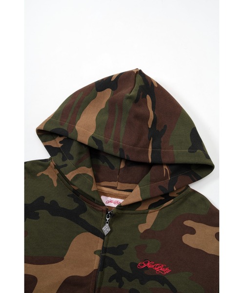 SupBaby by SUPPLIER(サプベイビーバイサプライヤー)の「ジップフーディ|Baby Cross Zip Hoodie - Regular Fit |SupBaby by SUPPLIER(パーカー・レディース・ライトピンク/ブラック/グリーン系カモフラージュ・ONE SIZE)」の17枚目の写真