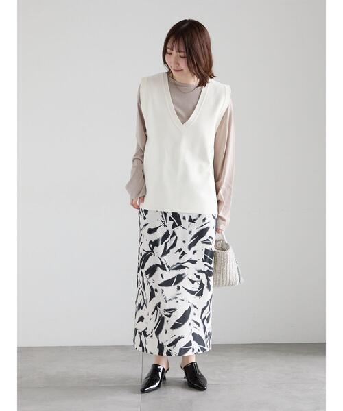 Te chichi(テチチ)の「【雑誌掲載】シルケット天竺クルーネックロンT《2026 spring catalog item》(Tシャツ/カットソー・レディース・サックスブルー/モカ/オレンジ/オフホワイト・F)」の7枚目の写真