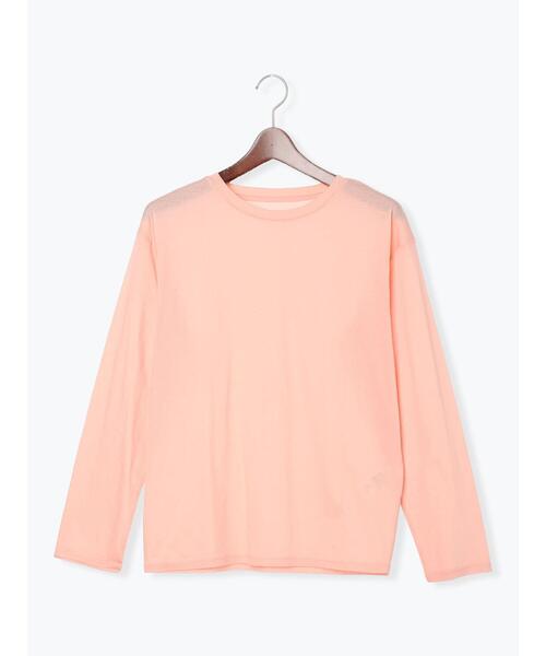 Te chichi(テチチ)の「【雑誌掲載】シルケット天竺クルーネックロンT《2026 spring catalog item》(Tシャツ/カットソー・レディース・サックスブルー/モカ/オレンジ/オフホワイト・F)」の11枚目の写真