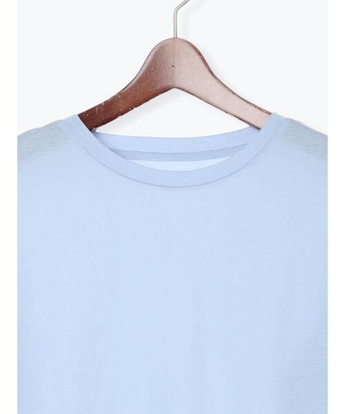 Te chichi(テチチ)の「【雑誌掲載】シルケット天竺クルーネックロンT《2026 spring catalog item》(Tシャツ/カットソー・レディース・サックスブルー/モカ/オレンジ/オフホワイト・F)」の15枚目の写真