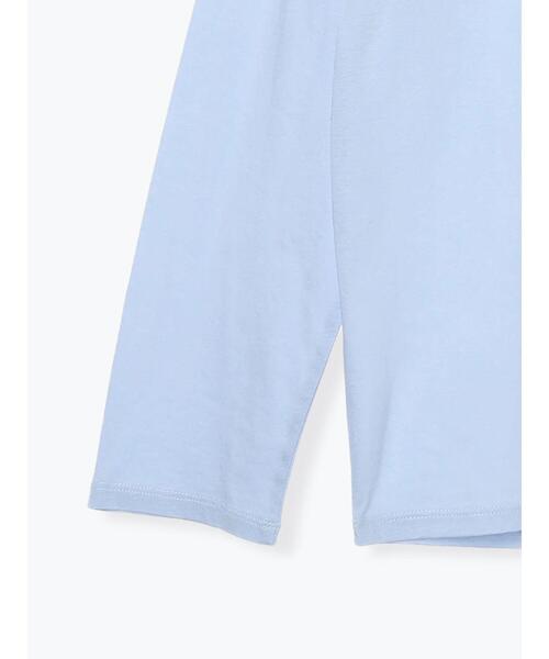 Te chichi(テチチ)の「【雑誌掲載】シルケット天竺クルーネックロンT《2026 spring catalog item》(Tシャツ/カットソー・レディース・サックスブルー/モカ/オレンジ/オフホワイト・F)」の16枚目の写真