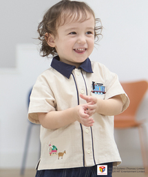 petit main（プティマイン）の「【きかんしゃトーマス】布帛半袖シャツ（シャツ/ブラウス）」
