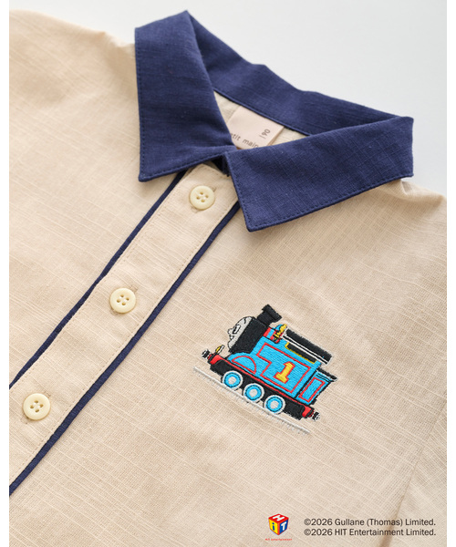 petit main(プティマイン)の「【きかんしゃトーマス】布帛半袖シャツ(シャツ/ブラウス・キッズ・キナリ/ブルー・80cm/110cm/90cm/100cm/120cm/130cm)」の15枚目の写真