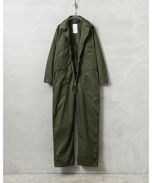 MILITARY（ミリタリー）の「実物 新品 デッドストック 米軍 ユーティリティ カバーオール OD（つなぎ/オールインワン・メンズ・オリーブ・44R）」の3枚目の写真