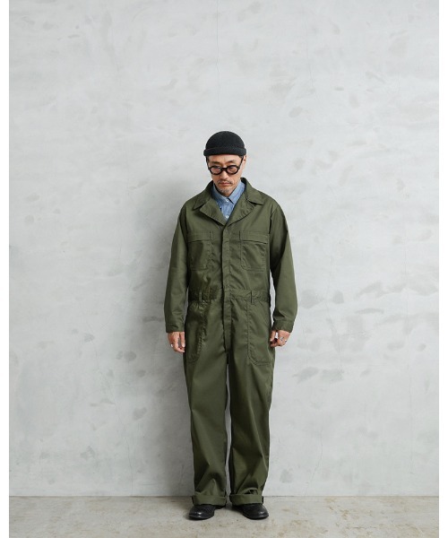 MILITARY（ミリタリー）の「実物 新品 デッドストック 米軍 ユーティリティ カバーオール OD（つなぎ/オールインワン・メンズ・オリーブ・44R）」の4枚目の写真