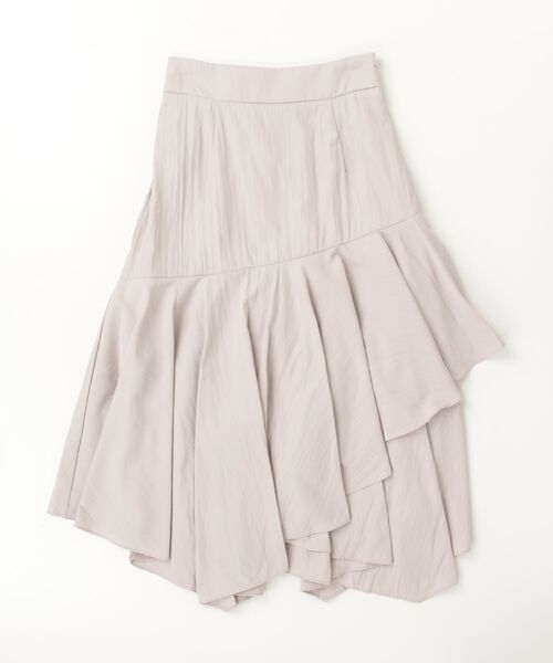 ASTORIA ODIER（アストリアオディール）の「ヘム切替ティアードスカート（スカート・レディース・アイボリー/ピンクベージュ/ネイビー・MEDIUM）」の3枚目の写真