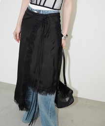 chuclla | レーストリム アシンメトリーラップスカート chw26s179(スカート)