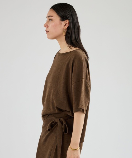 Chaos（カオス）の「Chaos(カオス)/ マーレニットプルオーバー　【セットアップ可】（ニット/セーター・レディース・ネイビー/モカ・FREE）」の4枚目の写真