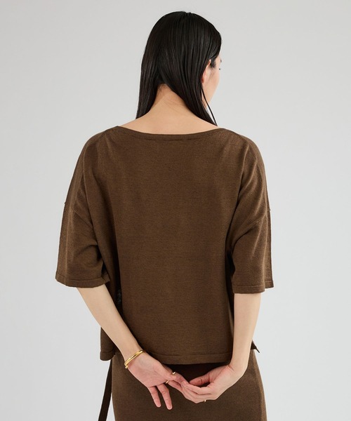 Chaos（カオス）の「Chaos(カオス)/ マーレニットプルオーバー　【セットアップ可】（ニット/セーター・レディース・ネイビー/モカ・FREE）」の5枚目の写真