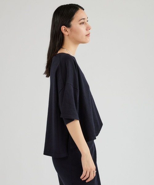 Chaos（カオス）の「Chaos(カオス)/ マーレニットプルオーバー　【セットアップ可】（ニット/セーター・レディース・ネイビー/モカ・FREE）」の10枚目の写真