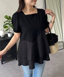 prose verse | ウェーブ切替ティアードTシャツ(Tシャツ/カットソー)