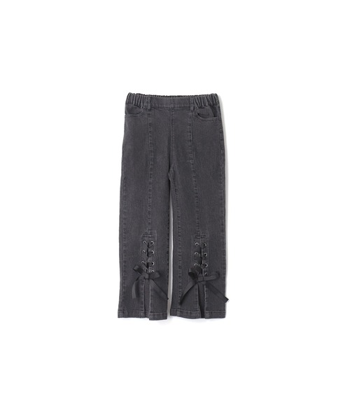 coca(coca)(コカ)の「キッズ デニムレースアップリボンパンツ(デニムパンツ・キッズ・ブラック/ライトブルー・120/130/140/150)」の15枚目の写真