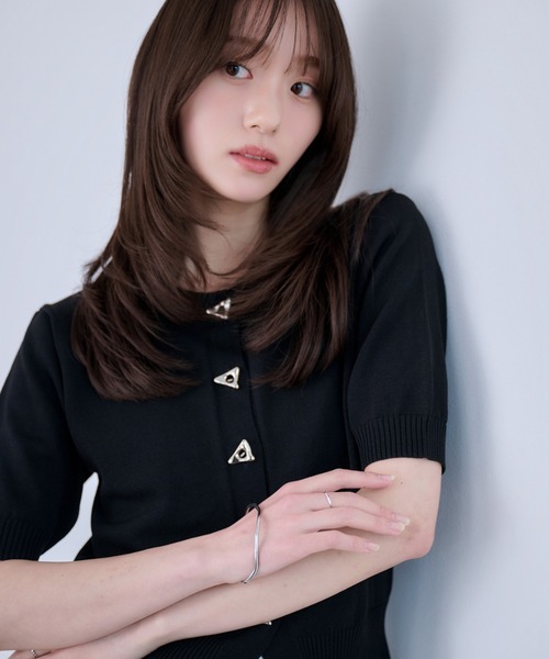Dita Muaj.（ディータムアージュ）の「ニュアンスボタンカーディガン（カーディガン/ボレロ・レディース・ブラック/グレー/ピンク・FREE）」の13枚目の写真