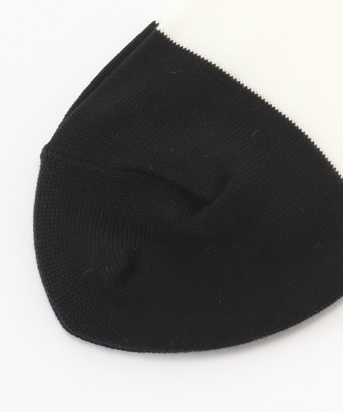 JOURNAL STANDARD LUXE(ジャーナルスタンダード ラックス)の「COTTON WIDE BORDER SOCKS(ソックス/靴下・レディース・ピンク系その他/ブラック/バーガンディー/ピンク・FREE)」の5枚目の写真