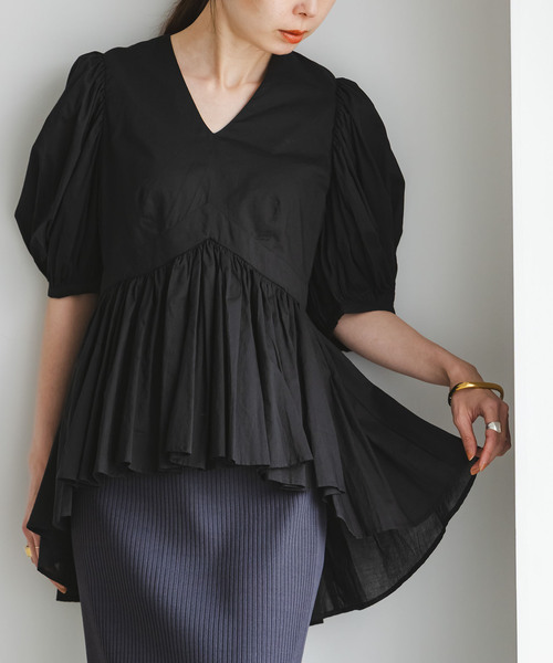 MARIHA(マリハ)の「《WEB・虎ノ門限定追加》MARIHA/マリハ ラストダンスのブラウス(シャツ/ブラウス・レディース・ブラック/ホワイト・38/36)」の5枚目の写真